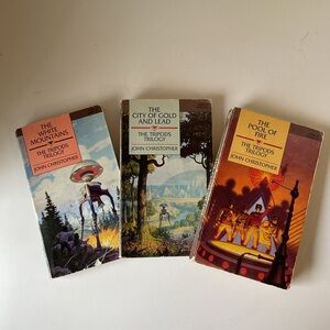🍎 The Tripods Trilogy by John Christopher Boxed Set Paperback Vintage 1967-68